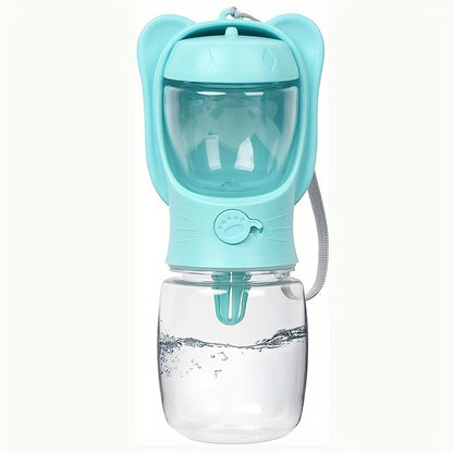 Portable Pet Water Bottle With Food Container